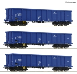 Roco 6600100 - H0 - 3-tlg. Set offener Güterwagen Eaons, PKP Cargo, Ep. VI